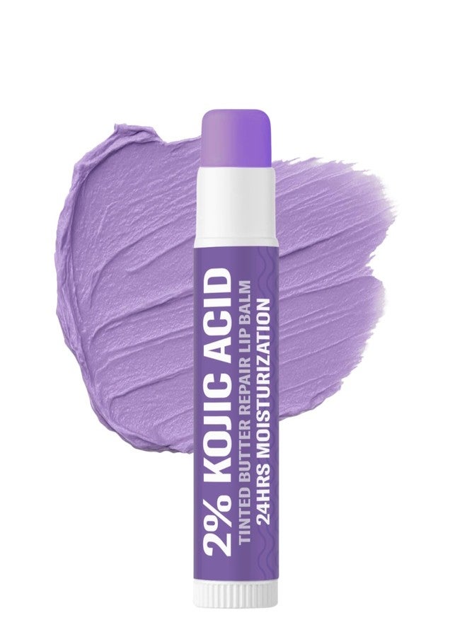 BAKE 2% Kojic Acid Tinted Butter Brightening Lip Balm with 1% Alpha Arbutin & Glycolic Acid 24 Hours Moisturization | For Dark, Pigmented, Dry, Flaky Lips | De-Tan Lip Balm | For Men & Women - 5g - Image 1